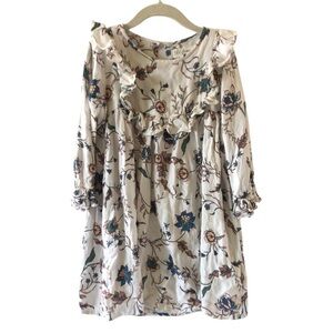 For Love and Lemons Lil’ Lemons Girls White Floral Long Sleeve Dress Size 6 NWOT